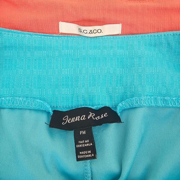 LOT 2 Women's Skorts (Skorts) Jenna Rose PM S.C. & Co. 8 Coral Turquoise Sports - Picture 4 of 7